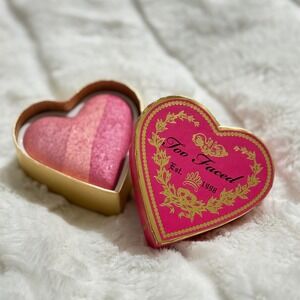 Too Faced Sweethearts Perfect Flush Blush Something About Berry Pink Heart Baked